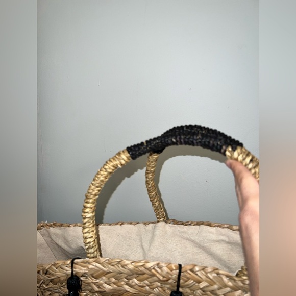 H&M JUTE TOTE BAG - Picture 3 of 8